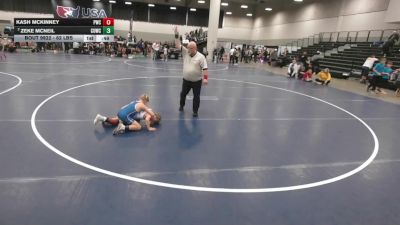 62 lbs 5th Place Match - Kash McKinney, Powerhouse Wrestling Club vs Zeke McNeil, Carmel USA Wrestling Club