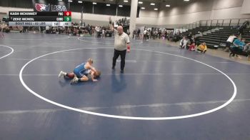 62 lbs 5th Place Match - Kash McKinney, Powerhouse Wrestling Club vs Zeke McNeil, Carmel USA Wrestling Club