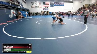 157 lbs Champ. Round 2 - Ian Bazinet, Cheyenne Central vs Jais Rose, Thunder Basin