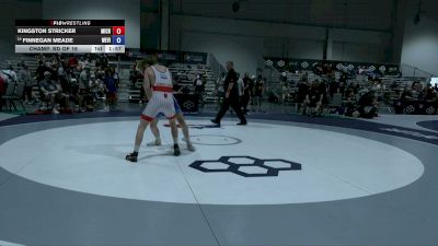 62 kg Champ. Rd Of 16 - Kingston Stricker, Michigan vs Finnegan Meade, West Virginia