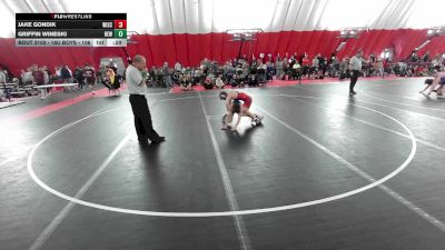 16U Boys - 106 lbs Cons. Round 3 - Jake Gondik, Wisconsin vs Griffin Wineski, RT Elite Wrestling