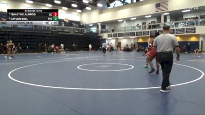 184 lbs Cons. Semi - Daylen Bell, Victor Valley College vs Isaac Villalobos, Bakersfield College