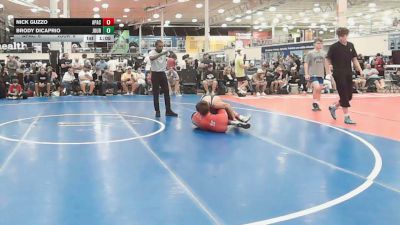 122 lbs Semifinal - Nick Guzzo, Apache Black - HSC vs Brody DiCaprio, Journeymen Black - HSC
