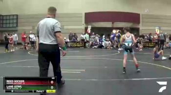 90 lbs Round 2 (6 Team) - Lane Gowl, Team Gotcha vs Reed Wicker, Indiana Outlaws