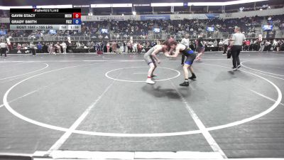 155 lbs Consi Of 8 #2 - Gavin Stacy, Mechanicsburg vs Grady Smith, Fuzzy Bees