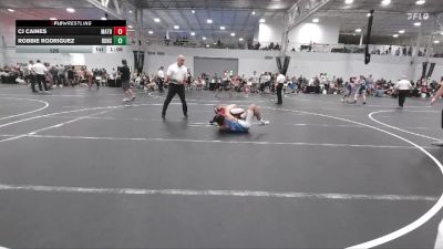 126 lbs Round 3 (6 Team) - CJ Caines, Mat Assassins Black vs Robbie Rodriguez, RedNose