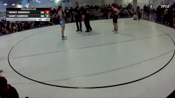 129 lbs Cons. Round 1 - Daisy Cameron, Nebraska Wrestling Academy vs Jersey Gennrich, CWO