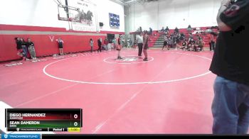 126 lbs Cons. Round 2 - Diego Hernandez, Sunnyside vs Sean Dameron, Davis