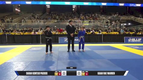 Kaiah Rae Warren vs Sarah Gontijo Passos 2025 Pan Kids Jiu-Jitsu IBJJF Championship