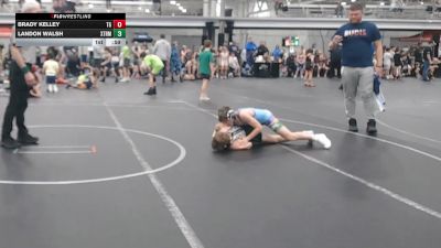 88 lbs Round 2 (4 Team) - Brady Kelley, Team Germantown vs Landon Walsh, Xtreme Team