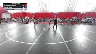 82 lbs Cons. Round 2 - Ryker DuChateau, X-Factor Elite Wrestling vs Oliver Ohly, Wrestling Factory
