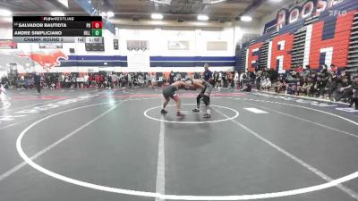 126 lbs Champ. Round 2 - Andre Simpliciano, Hillcrest vs Salvador Bautidta, Palm Desert
