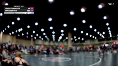 130 lbs Round 6 (8 Team) - Grayce Brown, Mississippi WC vs Havah Standridge, Alabama Elite Red
