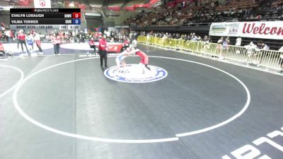 125 lbs Cons. Sub-rd Of 16 - Evalyn Lobaugh, Golden Grapplers Wrestling Club vs Vilma Torres, Santa Ana High School Wrestling