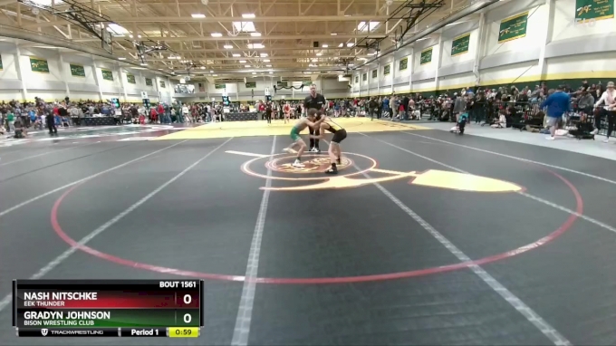 100 lbs Cons. Round 1 - Gradyn Johnson, Bison Wrestling Club vs Nash ...