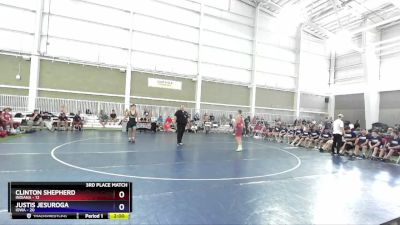 138 lbs Placement Matches (8 Team) - Clinton Shepherd, Indiana vs Justis Jesuroga, Iowa