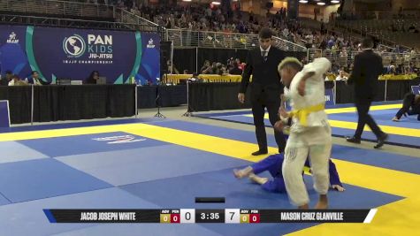 Mason Cruz Glanville vs Jacob Joseph White 2025 Pan Kids Jiu-Jitsu IBJJF Championship