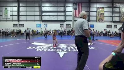 60 lbs Round 1 (4 Team) - Josiah Laughlin, LEXINGTON WRESTLING CLUB vs Griffen Coleman, BELIEVE TO ACHIEVE WRESTLING CLUB