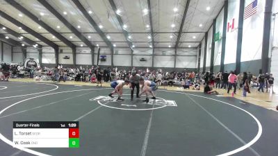 190 lbs Quarterfinal - Logan Torset, Sedro Woolley SteelClaw vs Wyatt Cook, Ono Kine