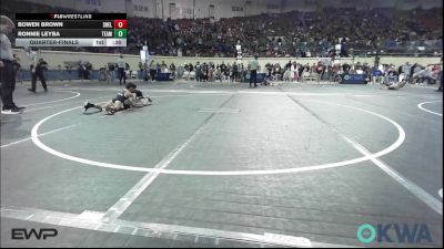 52 lbs Quarterfinal - Bowen Brown, Shelton Wrestling Academy vs Ronnie Leyba, Team Tulsa Wrestling Club