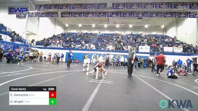 Consolation - Cooper Vansyckle, Bridge Creek Youth Wrestling vs Oak Wright, Team Tulsa Wrestling Club