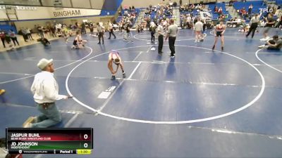 110 lbs Cons. Round 2 - Jaspur Buhl, Bear River Wrestling Club vs Jd Johnson, Independent