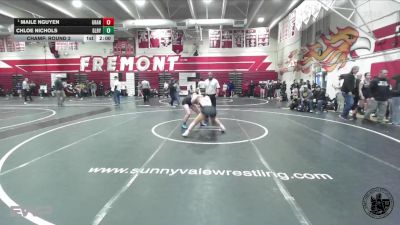 130 lbs Champ. Round 2 - Maile Nguyen, Granada vs Chloe Nichols, Gilroy
