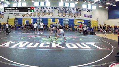113 lbs Cons. Round 3 - Benjamin Mitts, Clay vs Isaias Camacho, Gladiator WC