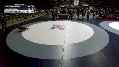 63 lbs Cons. Quarters - Cristian Navarro, Spring Hills Wrestling vs Liam Cabutotan, Lodi Wrestling Club