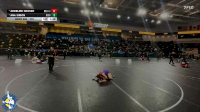 170 lbs Quarterfinal - Ana Simon, Decorah vs Addeline Graser, Omaha Westside Girls