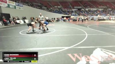 6A-132 lbs Champ. Round 1 - Evan Snowden, McNary vs Cody Telles, Mountainside