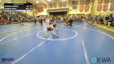 52 lbs Rr Rnd 2 - Jackson Gibbens, Viking Wrestling Club vs Garrett Potts, Wagoner Takedown Club