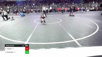 60 lbs Consi Of 8 #2 - Eduardo Jarrod Catarino Varela, Chickasha Youth Wrestling vs Jaxton Schudel, Mexico Youth Wrestling