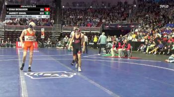 2A-132 lbs Champ. Round 1 - Evan McMahon, Union, LaPorte City vs Jarrett Engel, West Delaware, Manchester