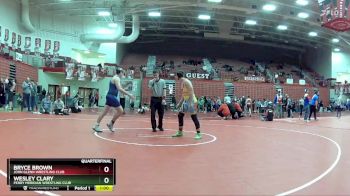 190 lbs Quarterfinal - Bryce Brown, John Glenn Wrestling Club vs Wesley Clary, Perry Meridian Wrestling Club