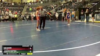 95 lbs Cons. Round 2 - Jaxzon Matteo, Norfolk Jr Wrestling Club vs Ian Maize, DC Elite