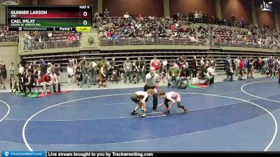 75 lbs Cons. Round 4 - Gunner Larson, JWC vs Cael Imlay, Cedar Jr. Wrestling