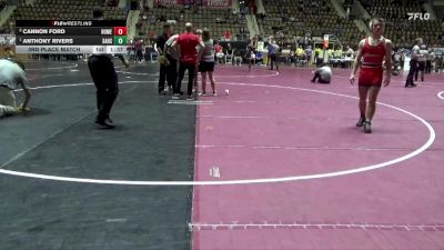 6A 150 lbs 3rd Place Match - Cannon Ford, Homewood Hs vs Anthony Rivers, Saraland