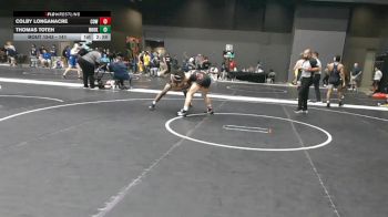 141 lbs Quarterfinal - Thomas Toteh, Northeast Oklahoma vs Colby Longanacre, Cowley College