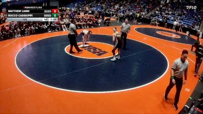 126 lbs Semis & 1st Wrestleback (8 Team) - Rocco Cassioppi, Rockton (Hononegah) vs Matthew Laird, Joliet (Catholic Academy)