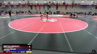 191 lbs Semifinal - Jaycee Foeller, UNATTACHED vs Brittyn Corbishley, North Central (IL)