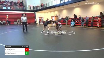 165 lbs Quarterfinal - George Worthy, Rider vs Hadley Harrison, Not Rostered