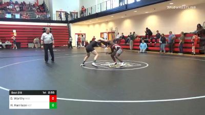 165 lbs Quarterfinal - George Worthy, Rider vs Hadley Harrison, Not Rostered