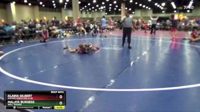 62+70 Round 3 - Alaina Gilbert, Elevate Wrestling Club vs Malaya Burgess, Well Trained