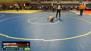 45 lbs 1st Place Match - Maverick Lembke, Westfield vs Lincoln Anderson, DGF