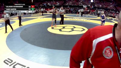G-115 lbs Cons. Round 2 - Gabi Gartin, G-Chippewa vs Allison Schroeder, G-Gibsonburg