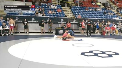 165 lbs Champ. Rd Of 128 - Blake Watkins, Connecticut vs Deacon Dressler, Indiana