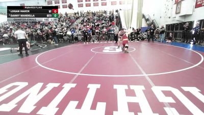 215 lbs Quarterfinal - Logan Hauck, Whittier vs Danny Mandella, Northbridge
