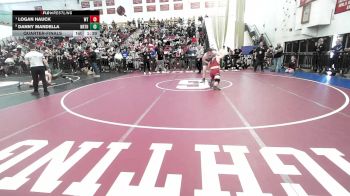 215 lbs Quarterfinal - Logan Hauck, Whittier vs Danny Mandella, Northbridge