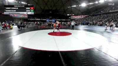 Boys 2A 215 lbs Quarterfinal - Jimmy Conklin, Lakewood vs Ronin Blair, Centralia